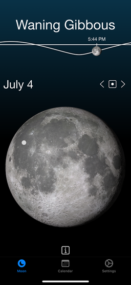 Lunar Phase Widget; moon phase