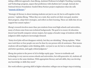 Professor Zheng Cited by Forbes in Discussion on AI and Workforce Readiness