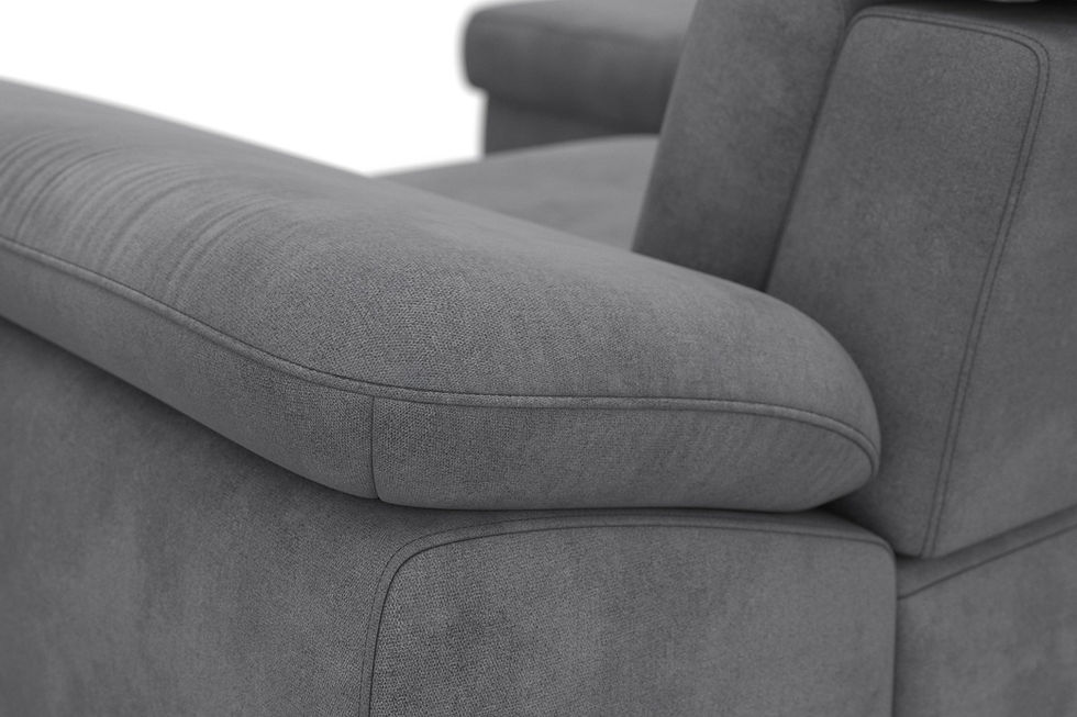 Miniaturbild: Ecksofa"CARIO", mit Sitztiefenverstellung, Federkern