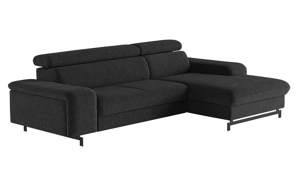 Miniaturbild: Ecksofa "EMMIL" Kopfteilverstellung, Bettfunktion & Bettkasten