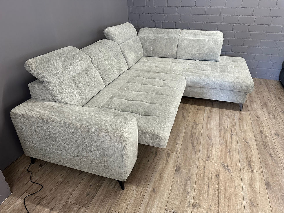 Miniaturbild: Ecksofa "VARADERO" mit elektrischer Sitztiefenverstellung, Bettkasten