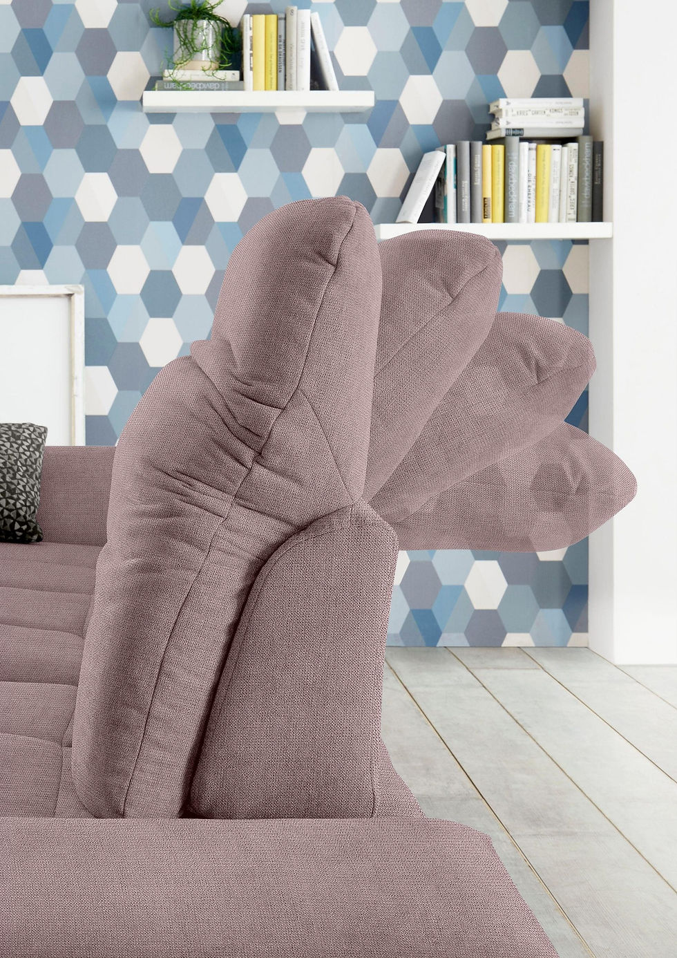 Miniaturbild: Ecksofa "SOLO" mit komfortablen Federkern, Schlaffunktion