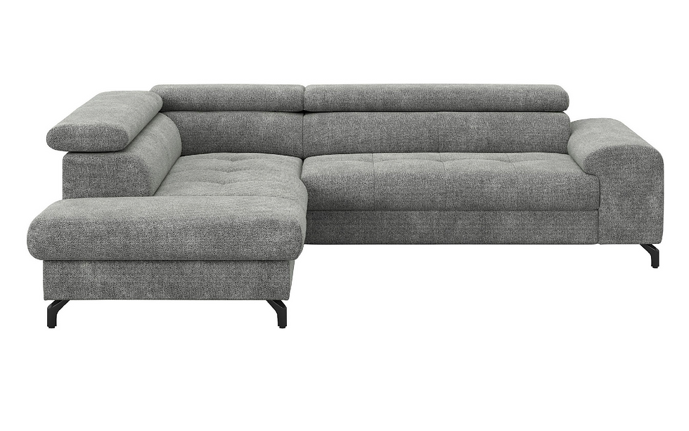 Miniaturbild: Ecksofa "ARA" mit Bettfunktion, Bettkasten & Kopfteilverstellung