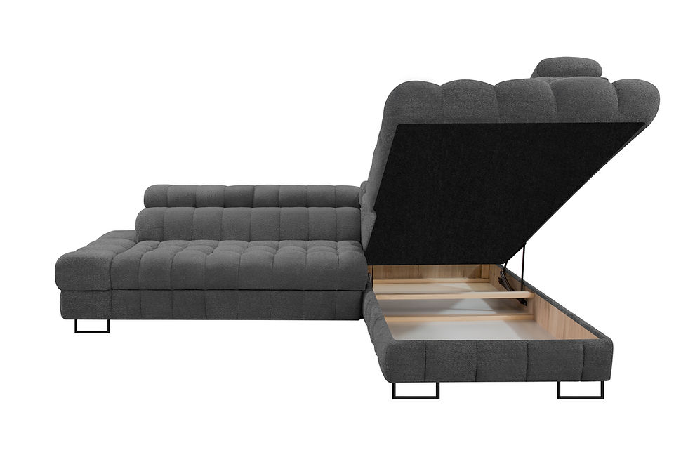 Miniaturbild: Ecksofa "NICE" inkl. mit Bettfunktion, Bettkasten. NEU
