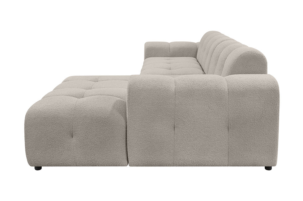 Miniaturbild: Ecksofa «JUNA» in Struktur Teddy . Neu