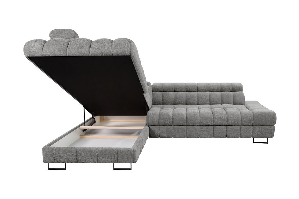 Miniaturbild: Ecksofa "NICE" inkl. mit Bettfunktion, Bettkasten. NEU