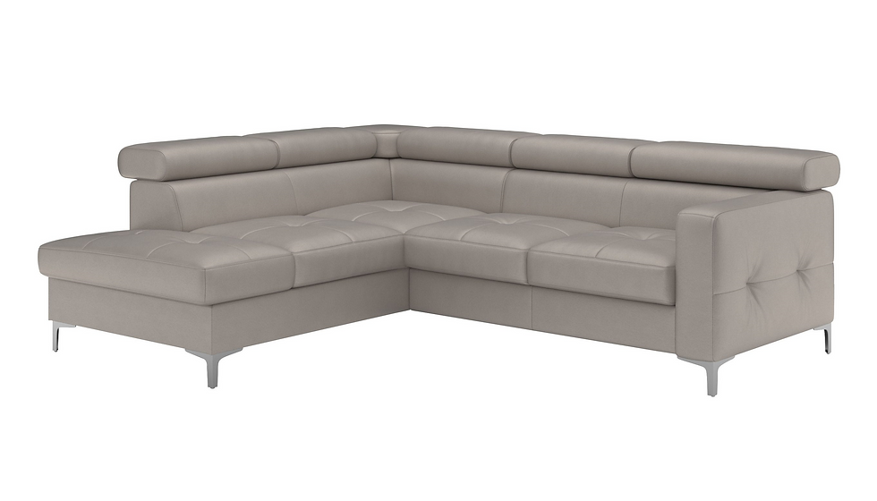 Miniaturbild: Ecksofa "SAMMU" inkl. Kopfstützenverstellung,   Naturleder