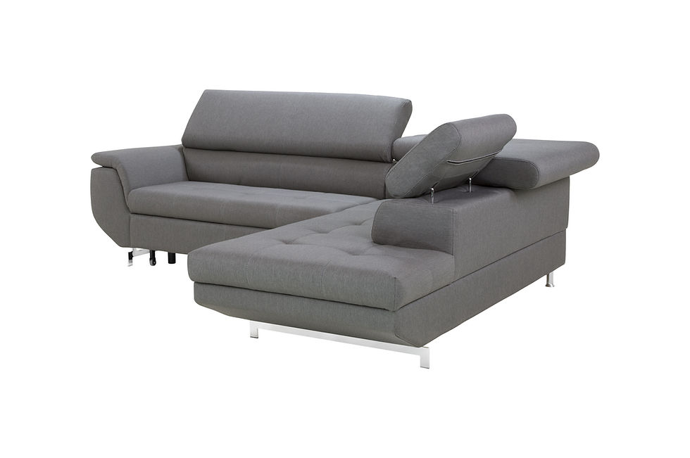 Miniaturbild: Ecksofa "FEMM" inkl. Bettfunktion/Bettkasten, Kopfteilfunktion. Neu