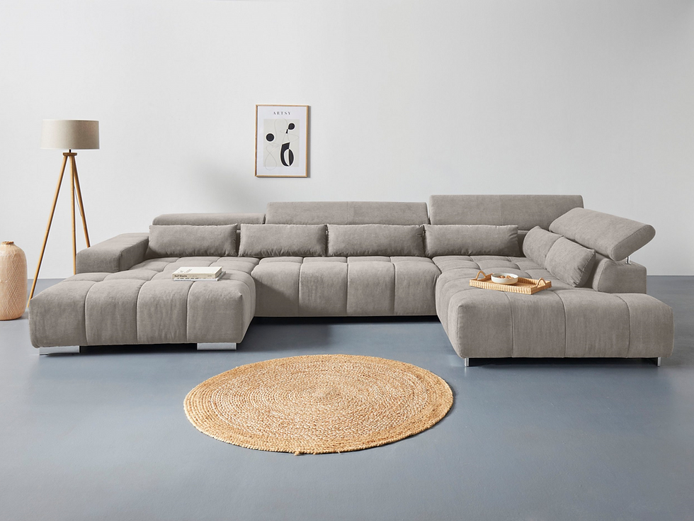 Wohnlandschaft "OREN" mit verstellbarer Kopfstütze