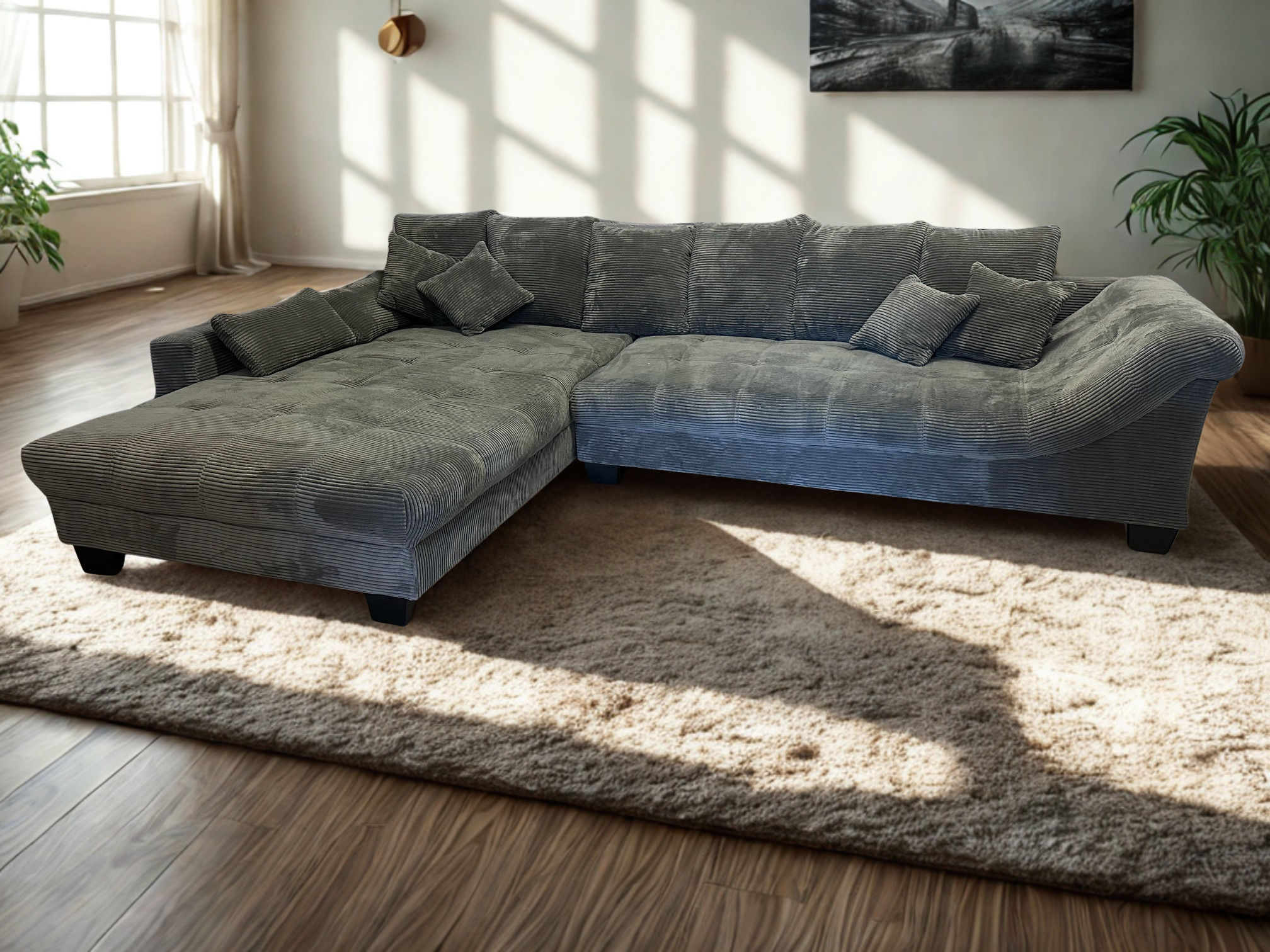 Ecksofa "TIRA" bequem, aktuelle Steppung im Sitz, Breite 335cm