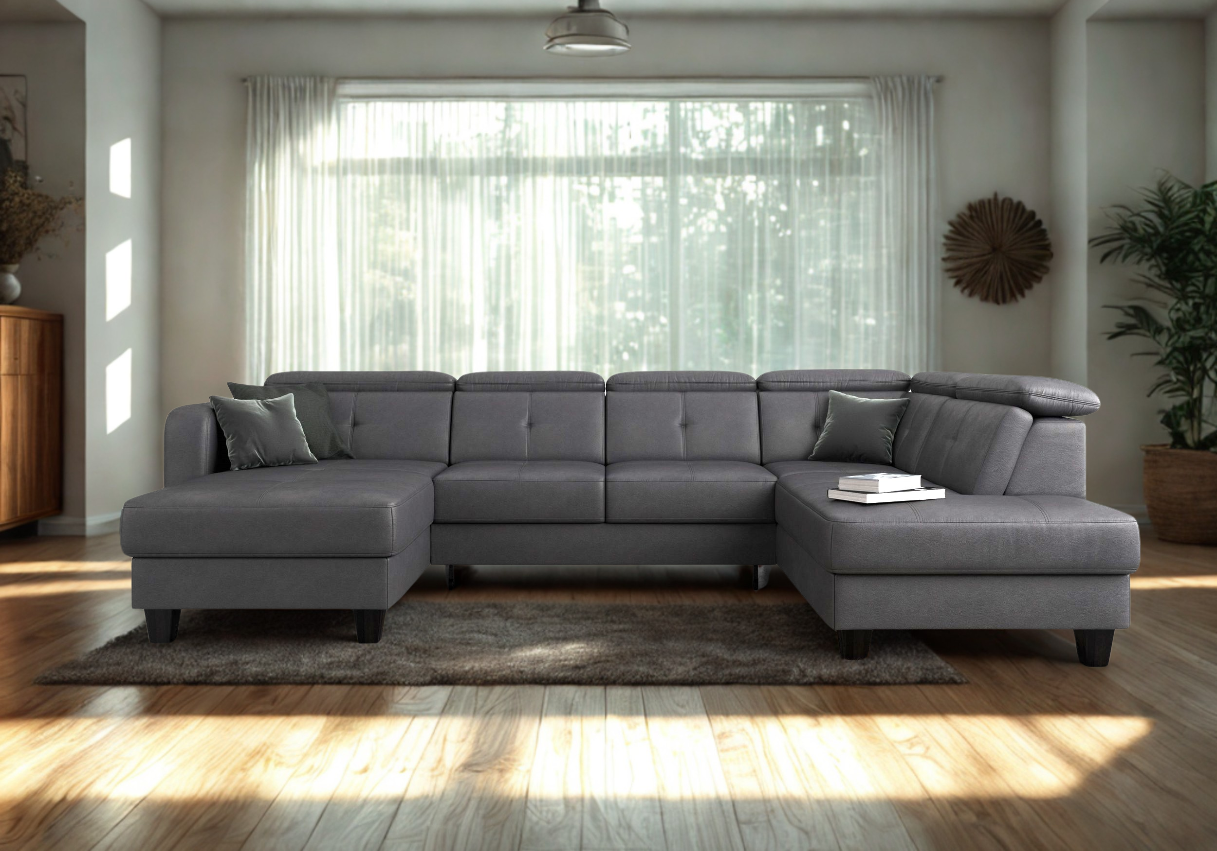 Wohnlandschaft "BELLUNA inkl. Schlaffunktion und Bettkasten