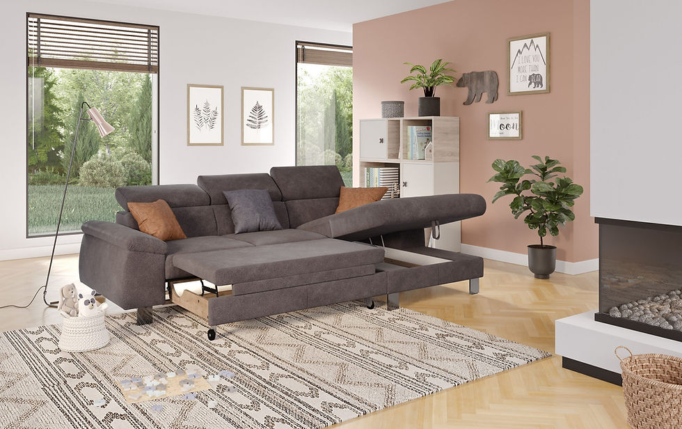 Miniaturbild: Ecksofa "MAICK" inkl.Schlaffunktion und Bettkasten