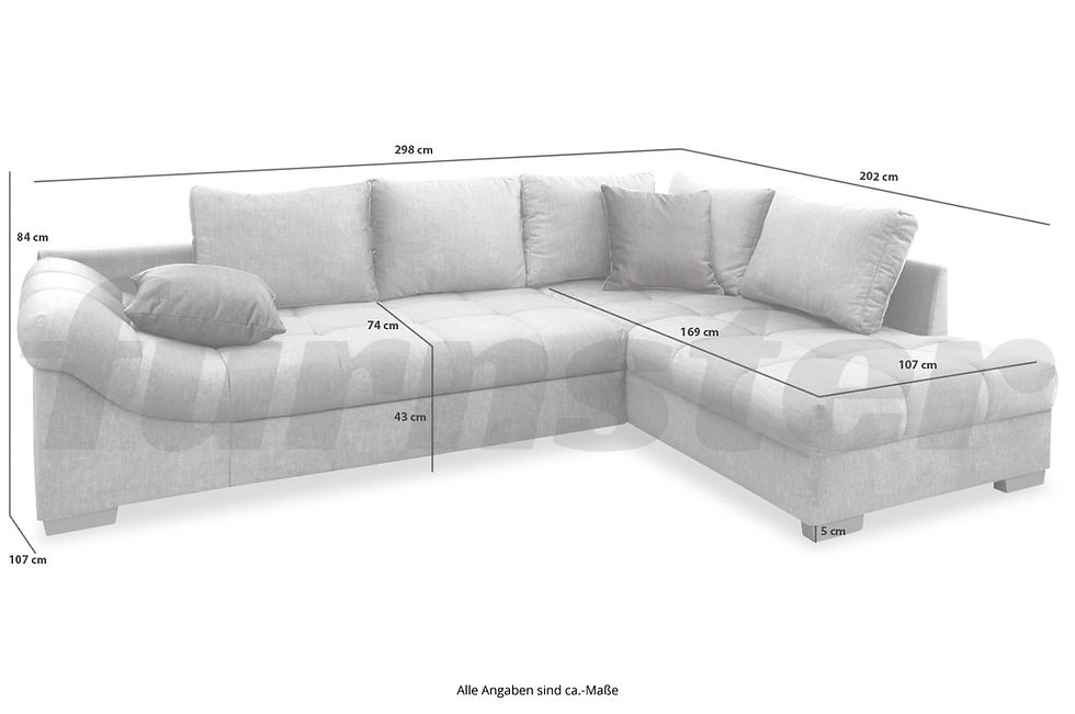 Miniaturbild: Ecksofa "AVITO" rechts- mit Schlaffunktion