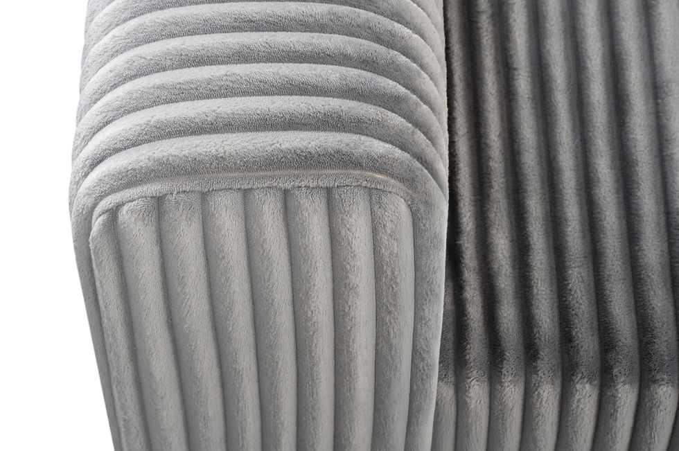 Miniaturbild: Ecksofa «Pier» in breiter Cord grau. Neu