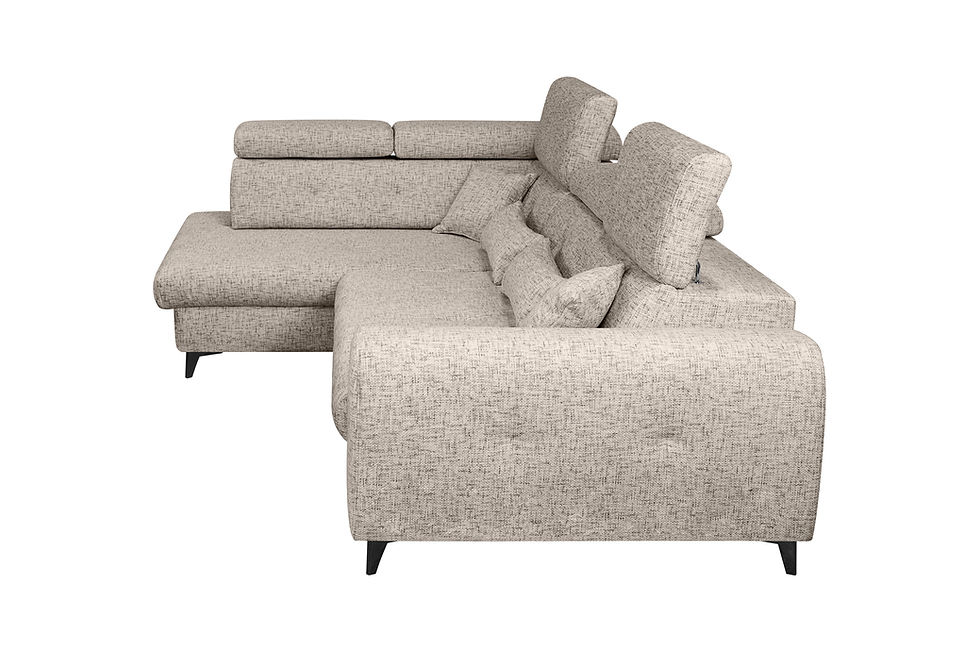 Miniaturbild: Ecksofa "ELETRA" mit elektrischer Sitzverbreitung, Bettkasten. NEU