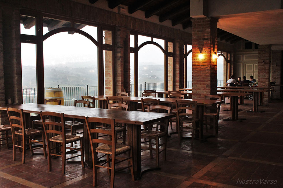 Restaurante e terraço na Agricola Marrone