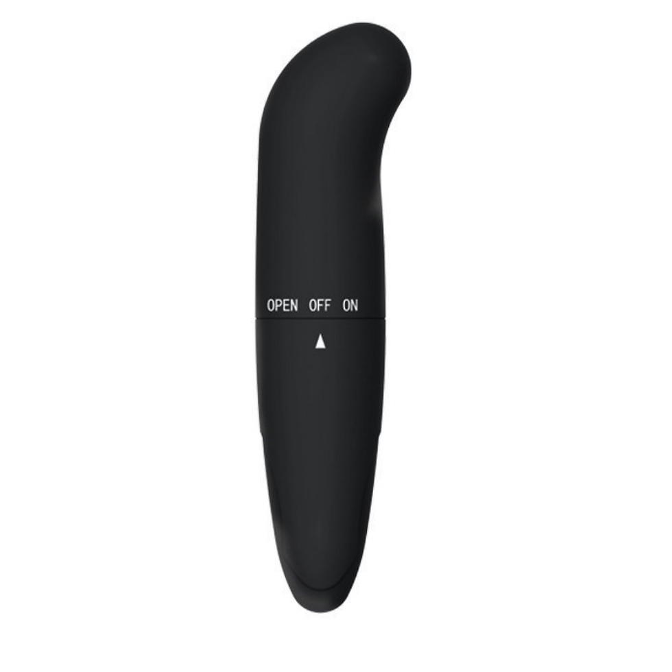 Miniatura: Vibrador de Ponto G Preto em ABS 12cm com Vibração Potente