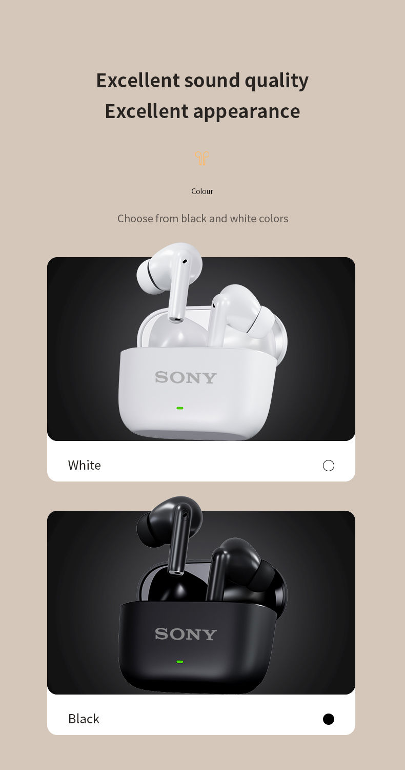 Miniatura: Fones de ouvido sem fio SONY S300 TWS