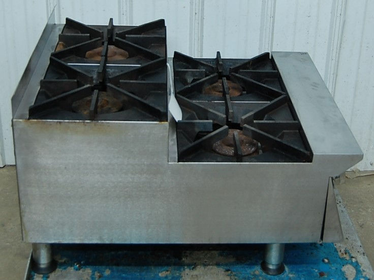 Thumbnail: 142-0542 Star 804HA-SU 24” Gas Countertop Step-Up Hot Plate