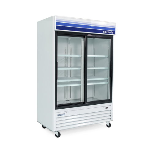 1260012 Norpole NPGR2 45CU 2 Sliding Door Self Contained Cooler