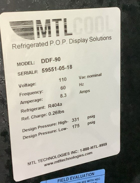 Thumbnail: 152-0187 MTL DDF-90 2 Door Horizontal Countertop Freezer