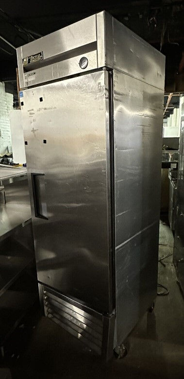 Thumbnail: 174-0004 True T-23F Stainless Steel Self Contained 1 Door Reach In Freezer