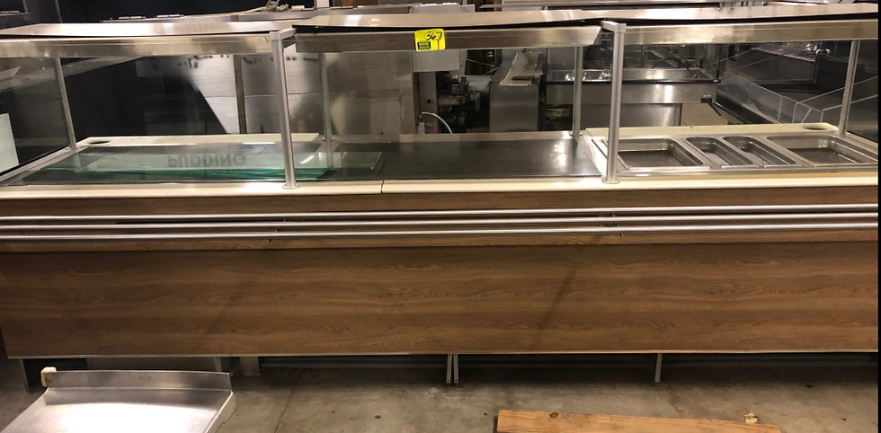 Thumbnail: 142-0026 Hill Phoenix CWC12H 12′ Hot Case Food Bar Merchandiser