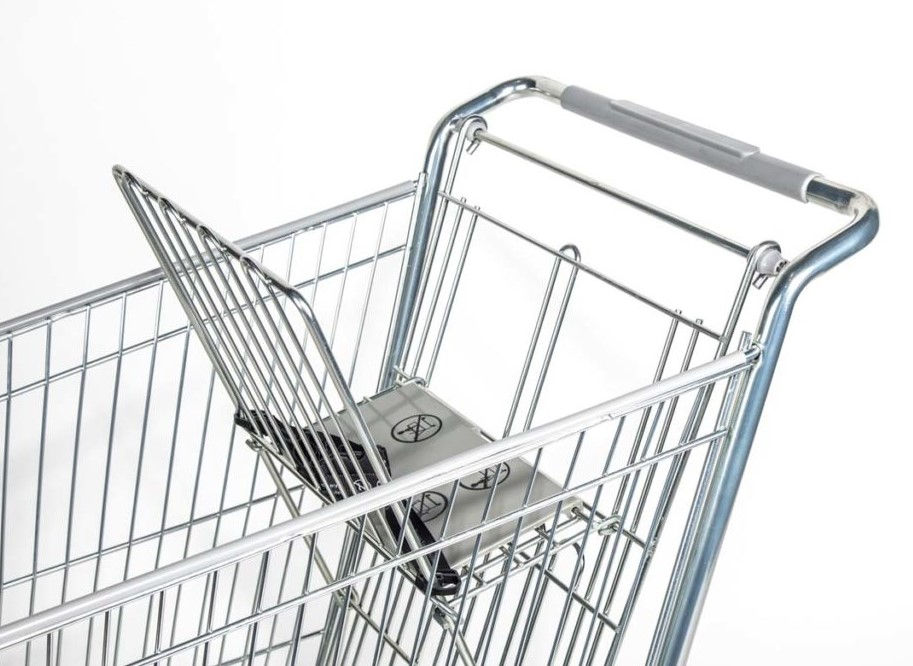 Thumbnail: 93-0008 Medium Metal Shopping Cart Model 25W