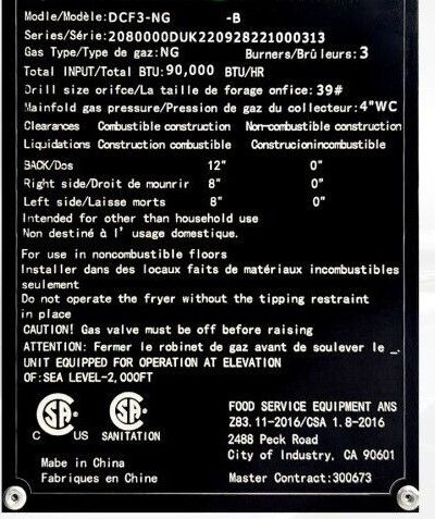 Thumbnail: 171-0155 40 lbs. Gas Fryer