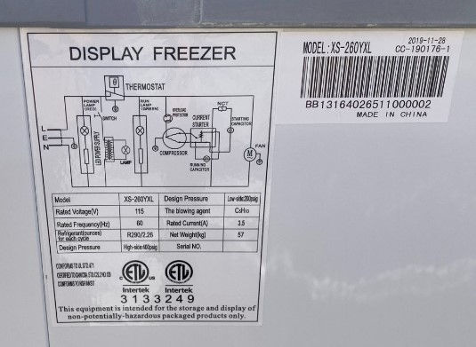Thumbnail: 171-0112 39” Self Contained Ice Cream Freezer