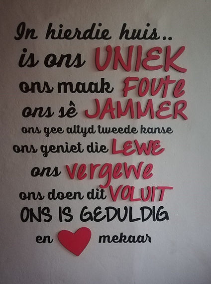 Montagu hoërskool koshuis leuse