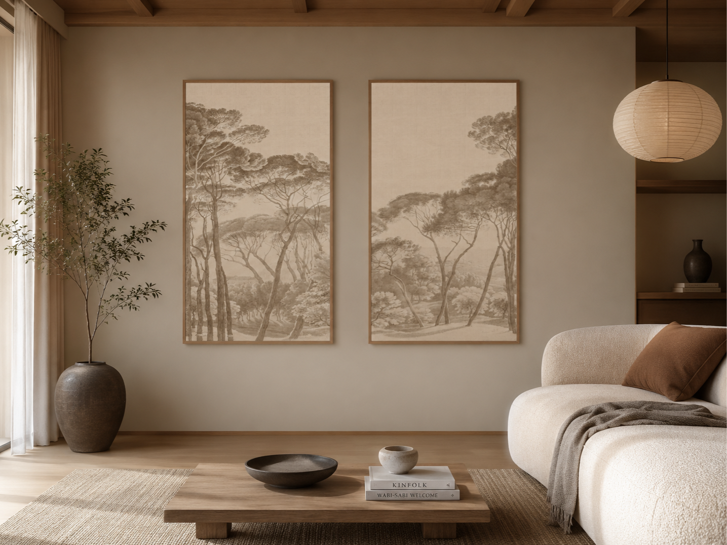 Italian Landscape Warm Taupe