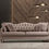 Miniatura: Zeus Beige Velvet Sofa & Loveseat with Nailhead Trim