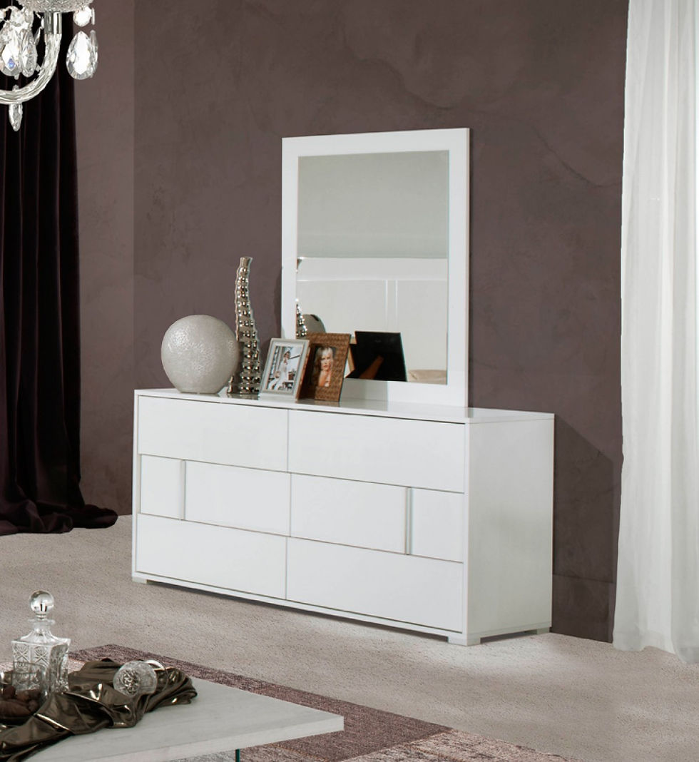 Miniatura: Modrest Nicla Italian Modern White Bedroom Set