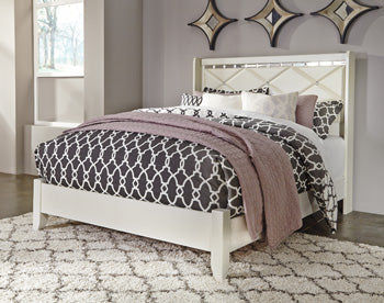 Thumbnail: Dreamur Champagne Panel Bedroom Set