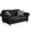 Miniatura: Juliette Black Velvet Sofa & Loveseat