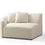 Miniatura: Cloe Ivory Boucle Curved Sectional