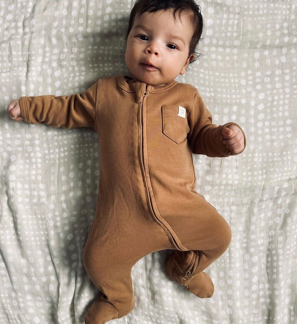 Thumbnail: Zip Sleepsuit - Latte