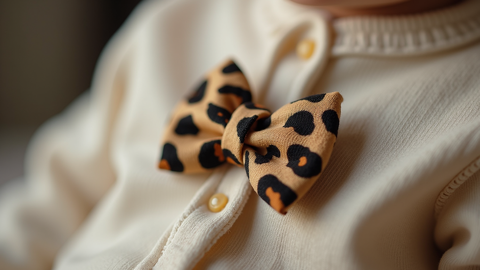 Stylish Leopard Print Baby Accessories: Leopard Print Dummy Clips for Babies in the UK