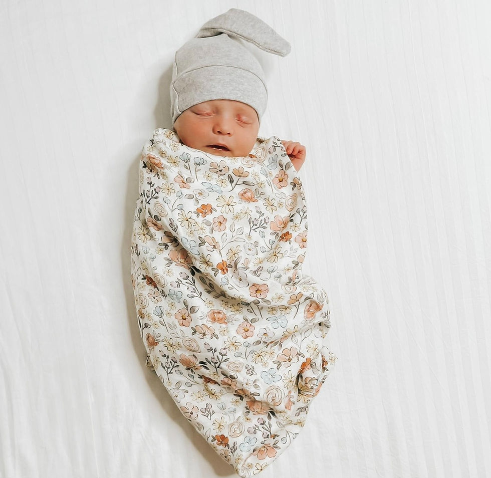 Thumbnail: Bamboo Muslin Blanket - Vintage Flower