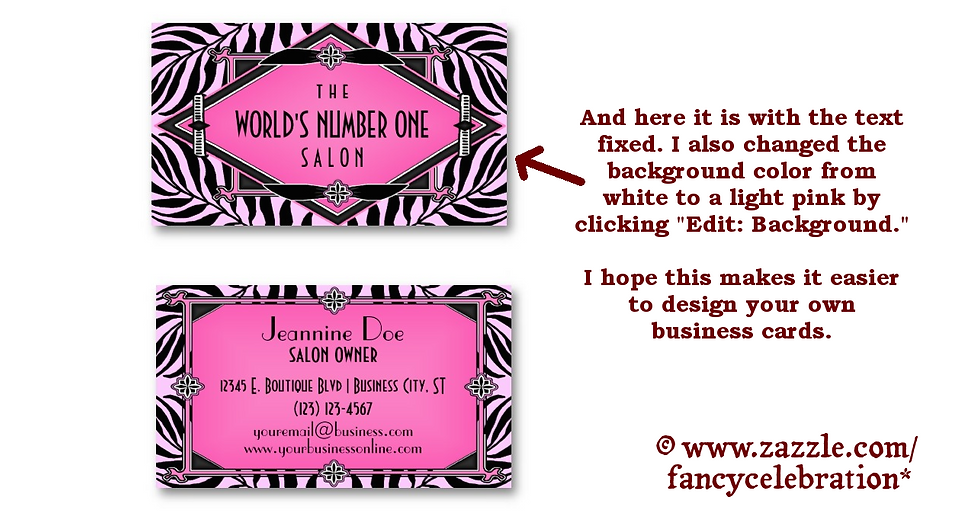 How To Customize Zazzle Business Cards