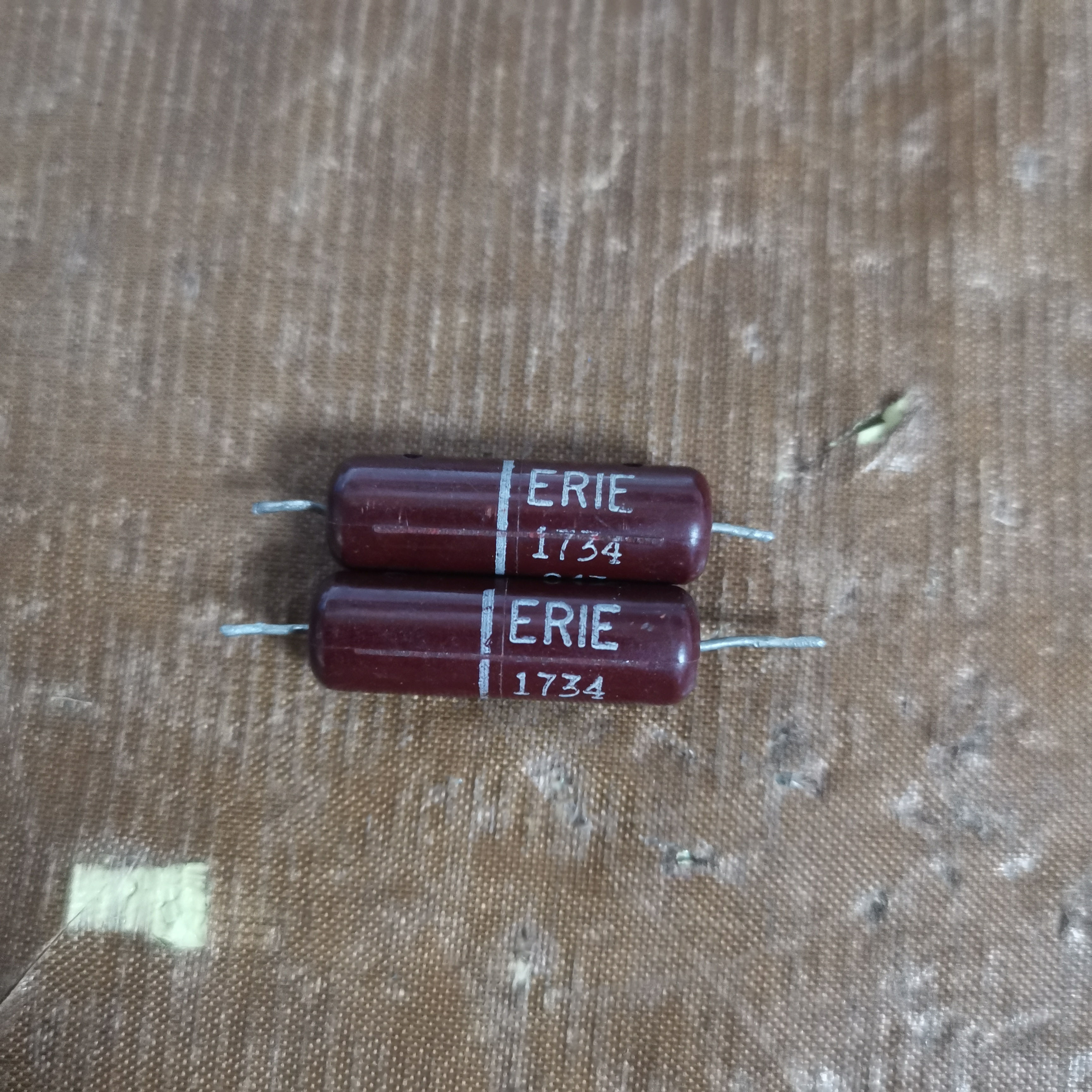 Two ERIE 1734 capacitors 0.047uF 400V