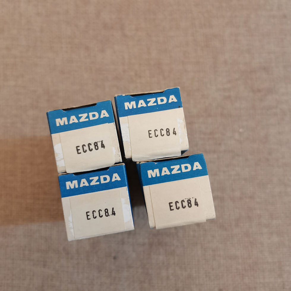 Thumbnail: Four Mazda ECC84 preamp tubes NOS made in England