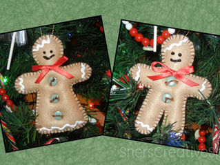 Gingerbread Boy and Girl Christmas Ornaments