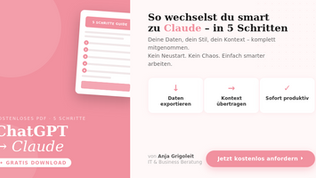 Wechsel von ChatGPT zu Claude: So nimmst Du Deine Daten einfach mit (inkl. 0€-Guide) - März 2026