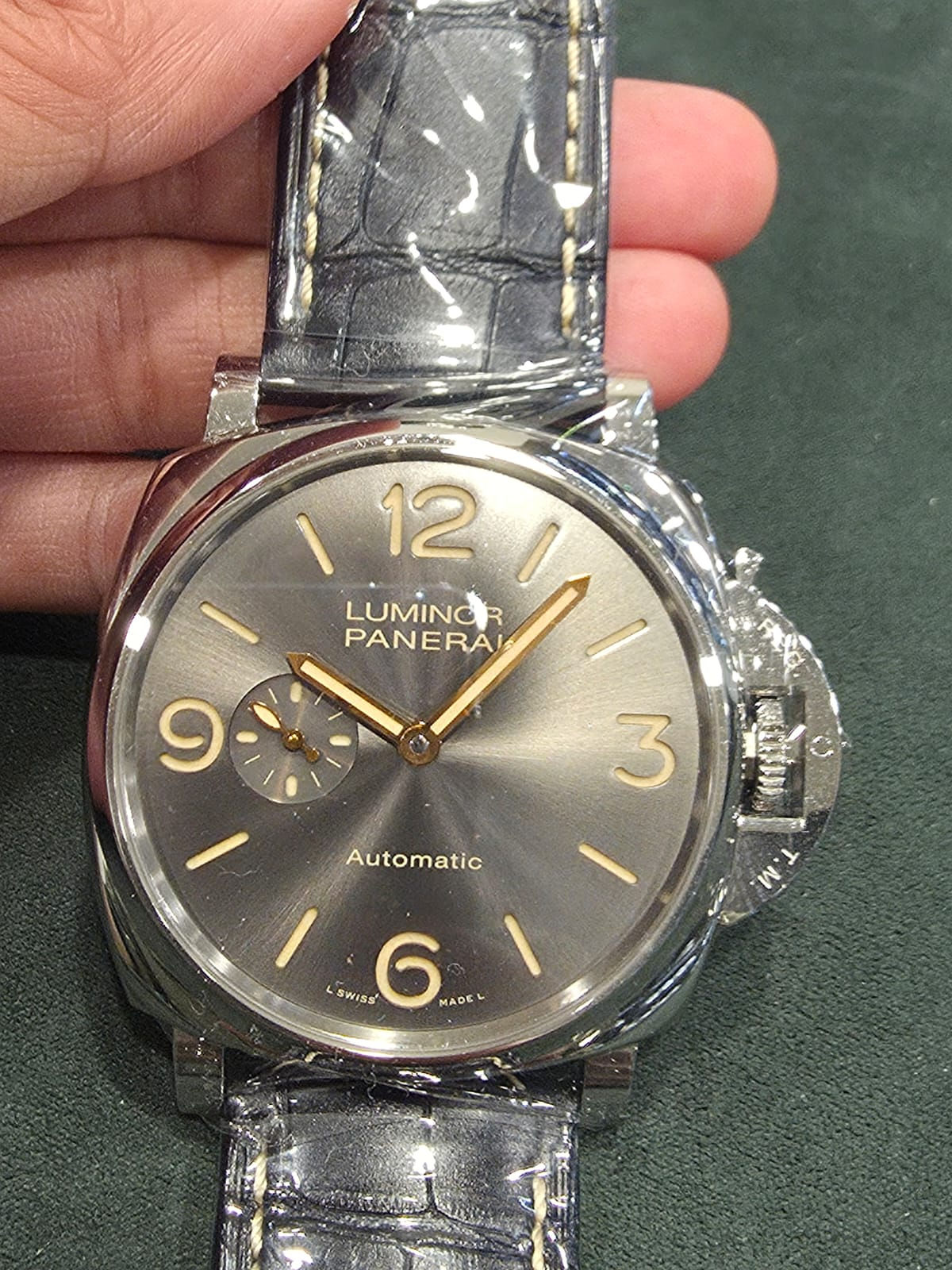 Panerai Luminor Automatic Micro Rotor Grey Dial 47mm Cortina LTD ED 45 Pieces On