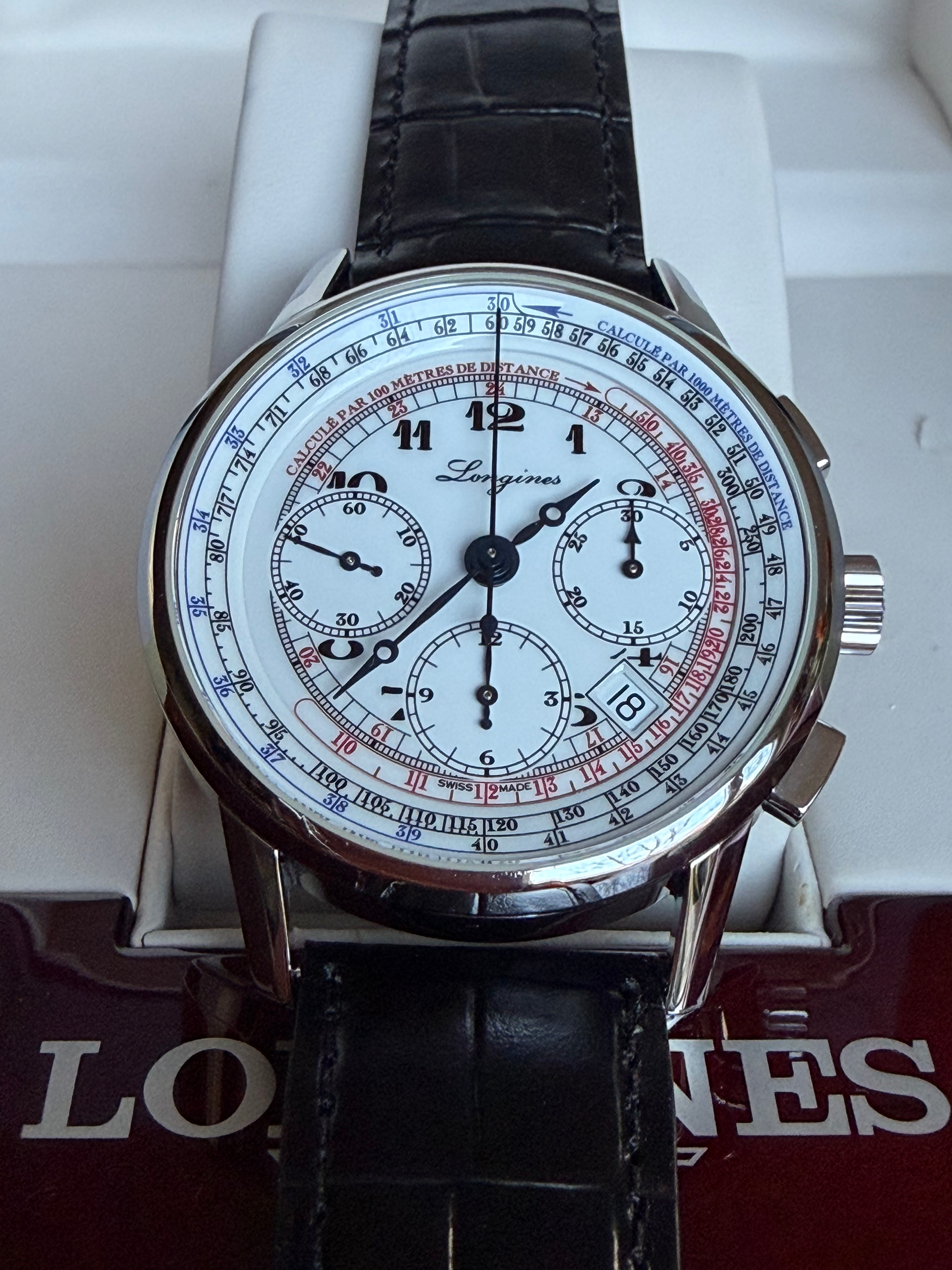 Longines Heritage Tachymeter Chronograph 41mm Automatic Complete MINT SOLD