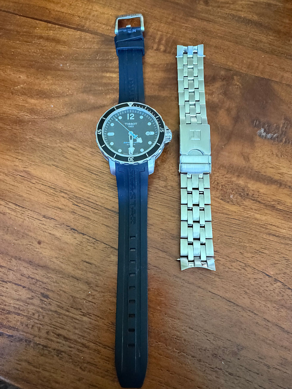 Thumbnail: Tissot Seastar 1000 42mm Automatic Complete Set + Extra Bracelet 