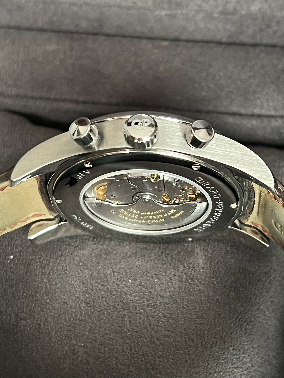 Thumbnail: Girard Perregaux Elegance Manufacture Flyback Chronograph Complete Set SOLD 