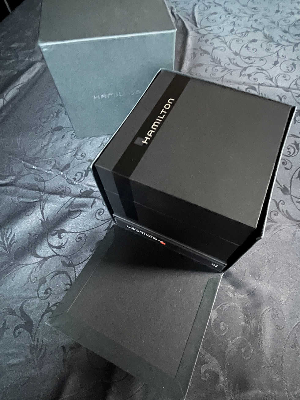 Thumbnail: Hamilton Khaki Field GMT Black PVD Titanium Complete Set MINT SOLD
